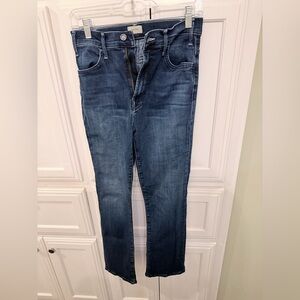 MOTHER the Hustler ankle Dark Blue Straight Jeans